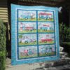 Happy Campers Quilt Blanket Hp47  Quilt